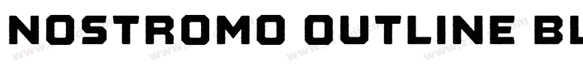 Nostromo Outline Bla字体转换